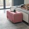 Fabulaxe Large Rectangle Velvet Storage Ottoman Stool Box with Golden Legs, Decorative Sitting Bench, Pink QI003938.PK - alternate 8